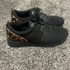 Michael Kors AMANDA Leopard Calf Hair and Mesh Sneakers
